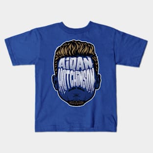 Aidan Hutchinson Detroit Player Silhouette Kids T-Shirt